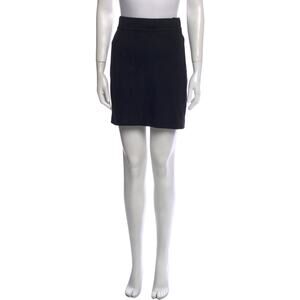 Magaschoni Black Wool Blend Pencil Skirt, Size S